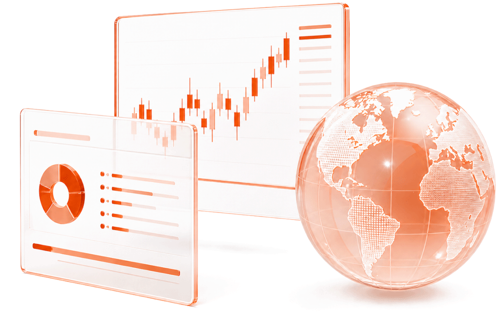 Ilustrasi jaringan yang menghubungkan ekosistem DART's (WALLET / CHAIN / MARKET / USER)